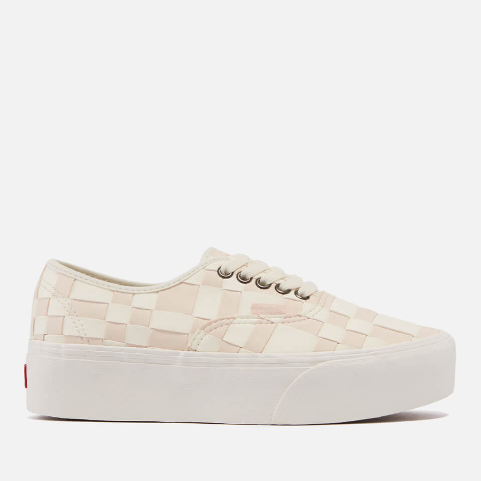 Vans Woven Check Authentic Stackform Faux Suede Trainers - 3