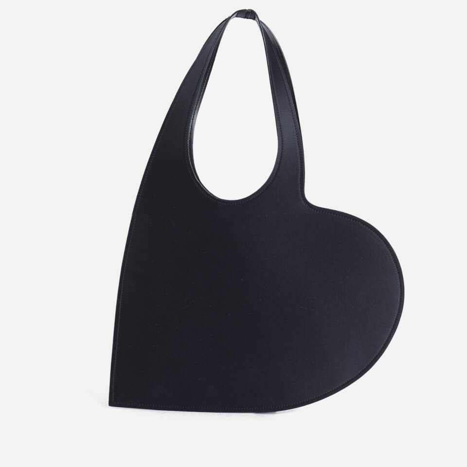 Coperni Mini Heart Crystal-Embellished Leather Tote Bag
