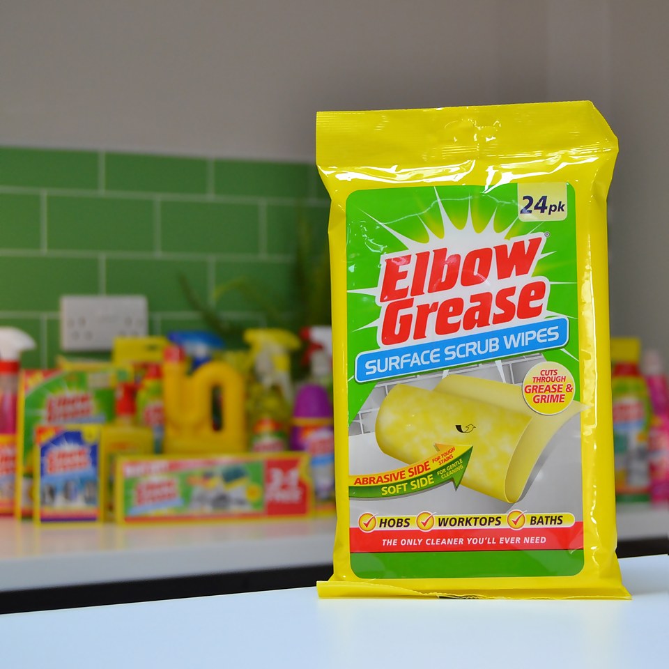 Elbow Grease Surface Scrub Wipes - 24 Pack