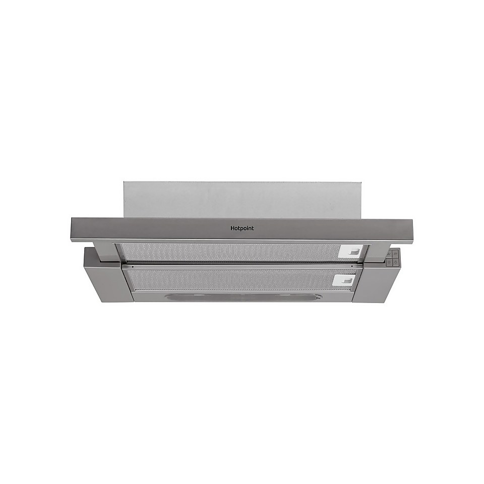 Hotpoint HSFX.1/1 60cm Telescopic Cooker Hood - Stainless Steel