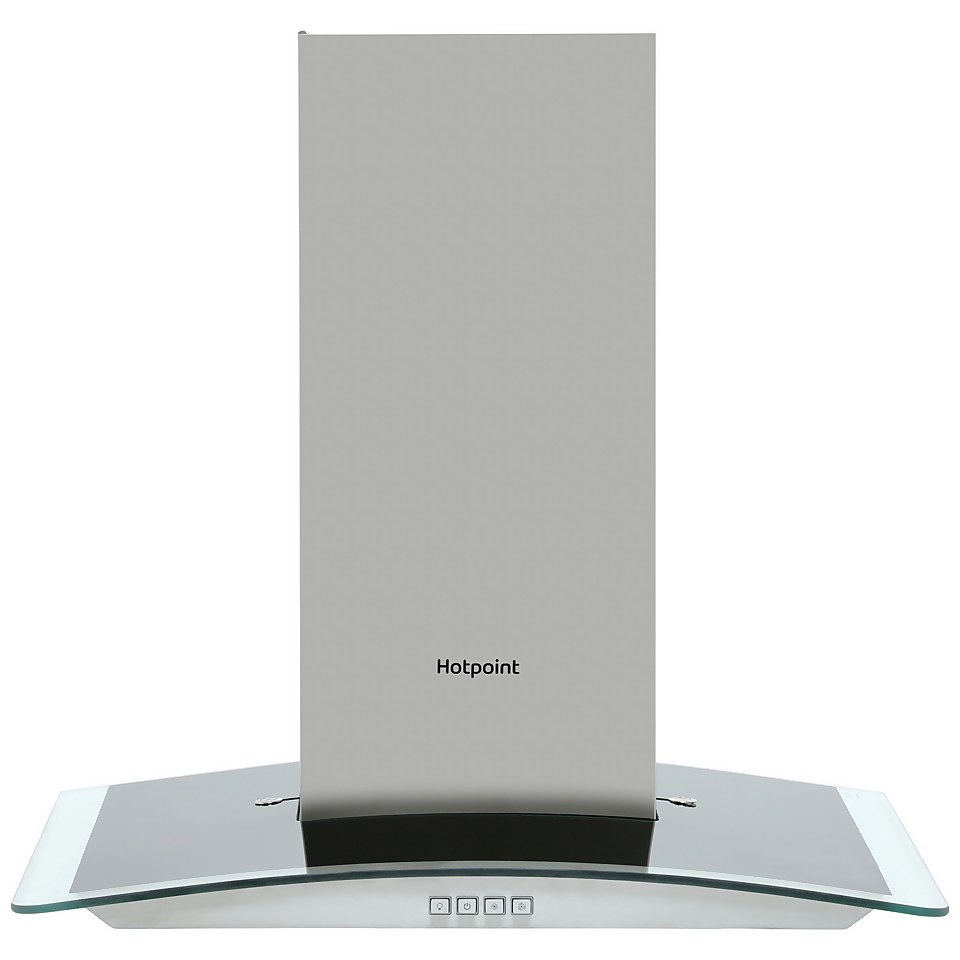 Hotpoint PHGC6.4FLMX 60cm Chimney Cooker Hood - Stainless Steel