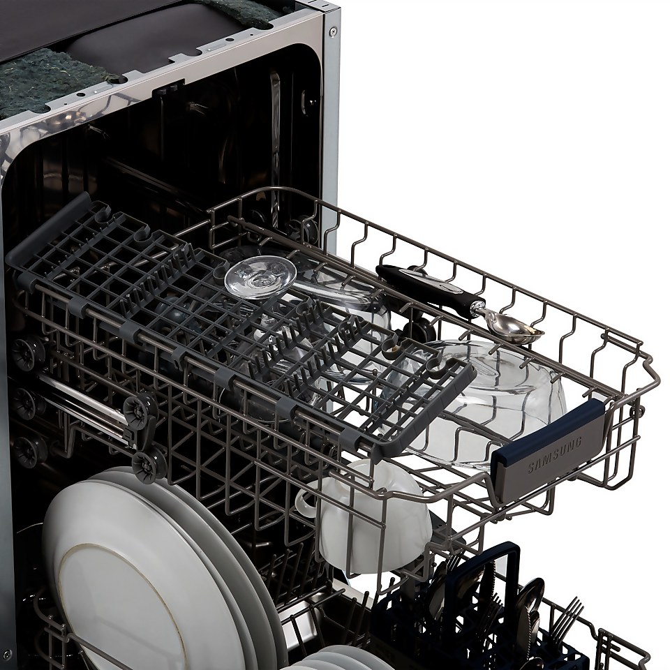 Samsung DW50R4040BB Fully Integrated Slimline Dishwasher - Black Control Panel with Fixed Door Fixing Kit