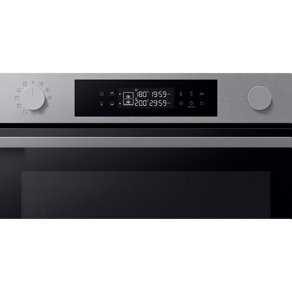 Samsung Series 4 Dual Cook NV7B44205AS Wi-Fi Connected Built In Electric Single Oven - Stainless Steel