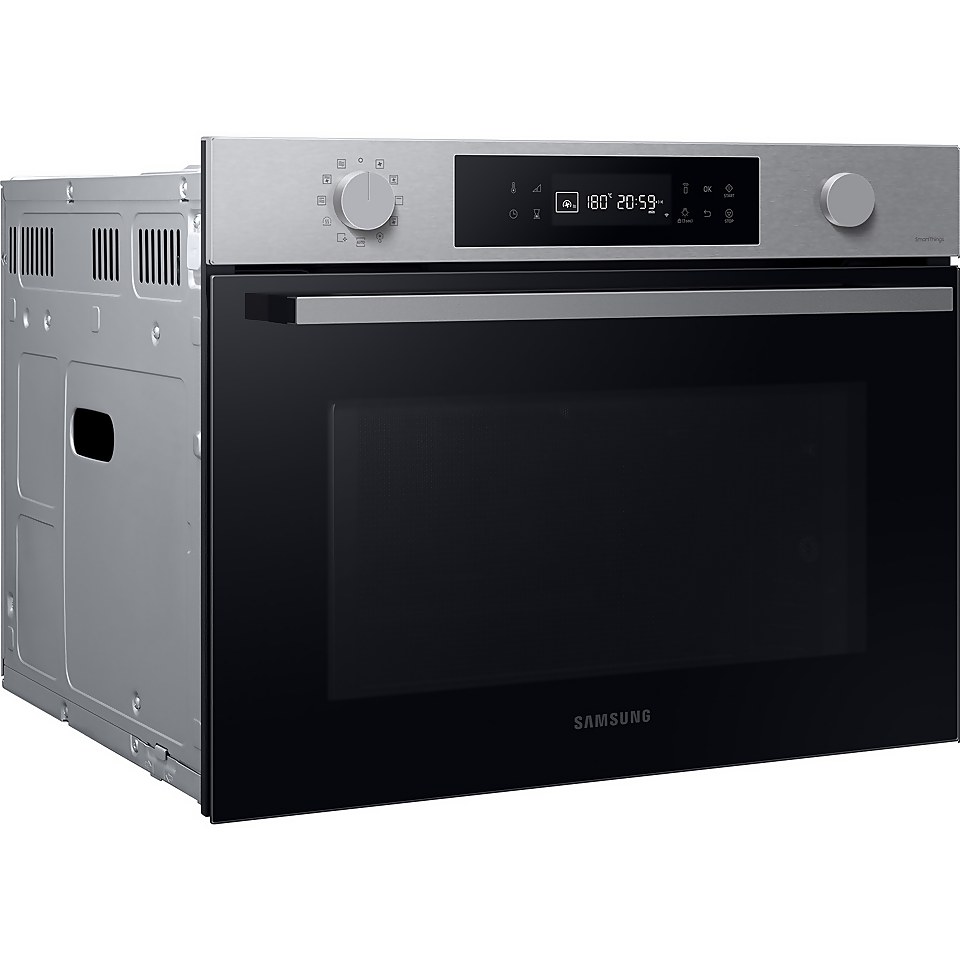 Samsung Series 4 NQ5B4553FBS Wi-Fi Connected Built In Compact Electric Single Oven with Microwave Function - Stainless Steel