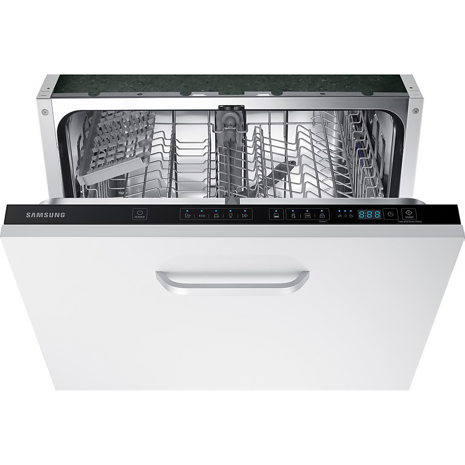Samsung Series 5 DW60M5050BB Fully Integrated Standard Dishwasher - Black Control Panel with Fixed Door Fixing Kit