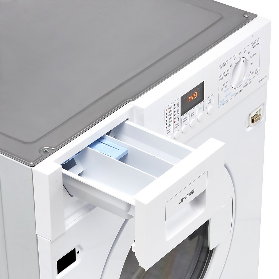 Smeg WDI147D-2 Integrated 7Kg / 4Kg Washer Dryer with 1400 rpm - White