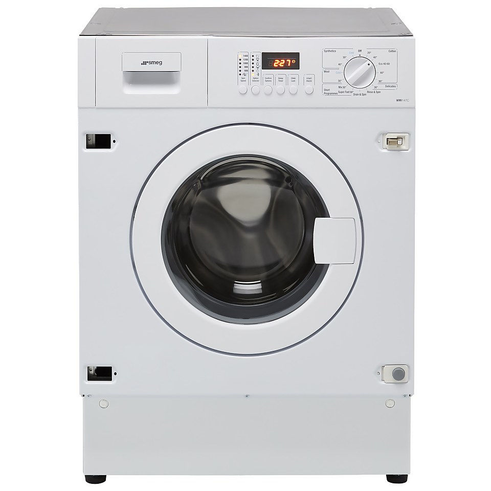 Smeg WMI147C Integrated 7Kg Washing Machine with 1400 rpm White