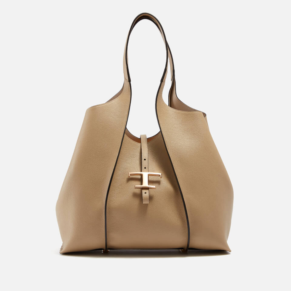 Tod's Timeless Logo-Embellished Leather Hobo Bag