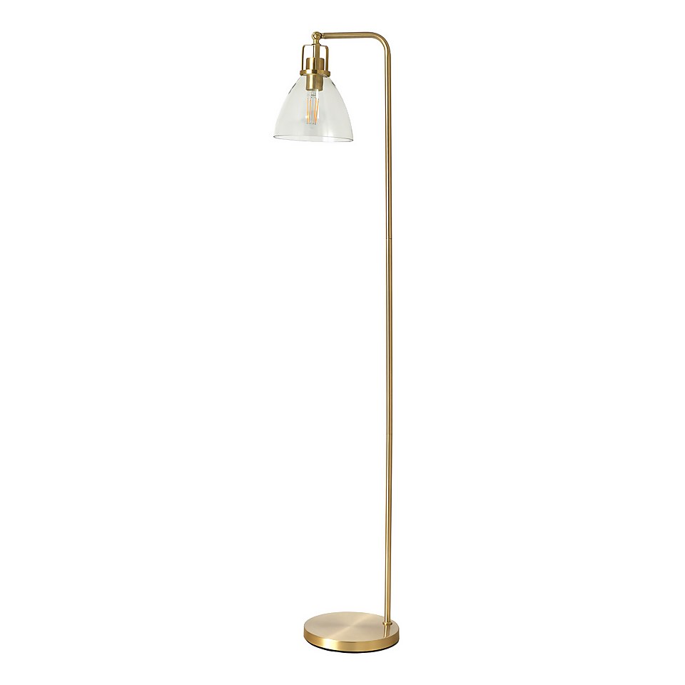 Berkeley Floor Lamp - Satin Brass