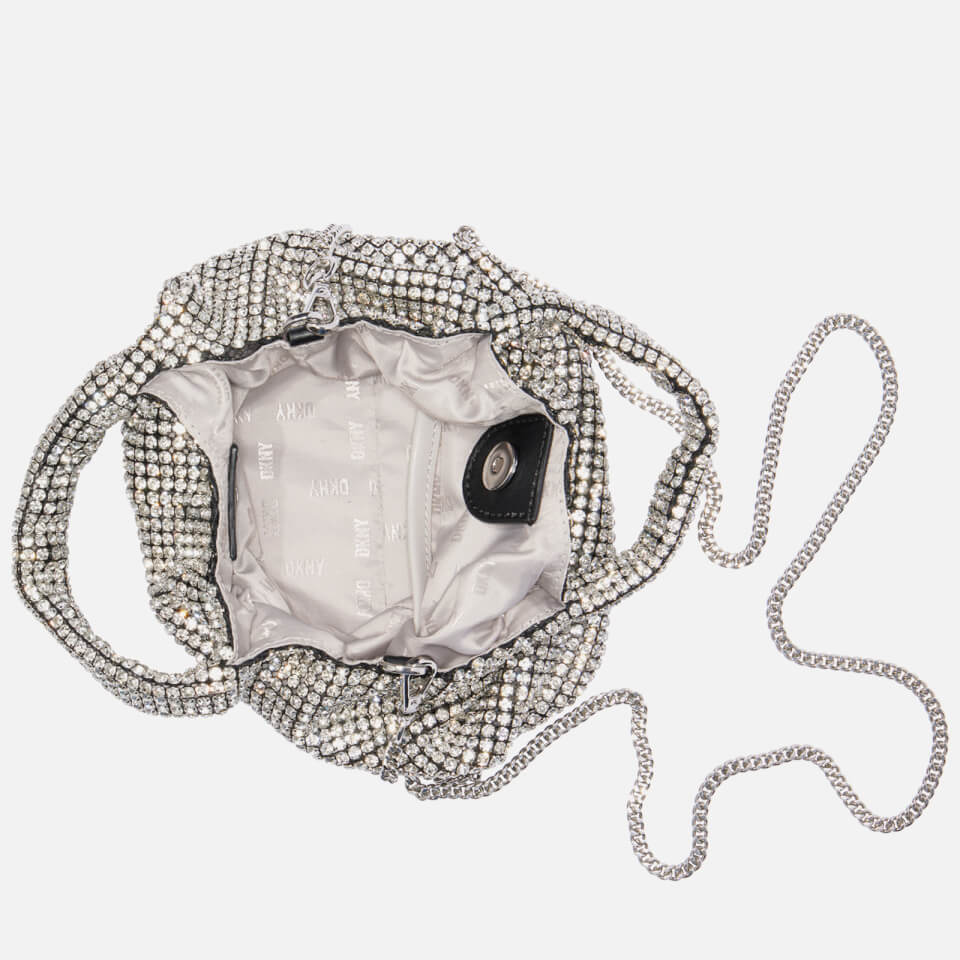 DKNY Gwen Crystal-Embellished Faux Leather Bag