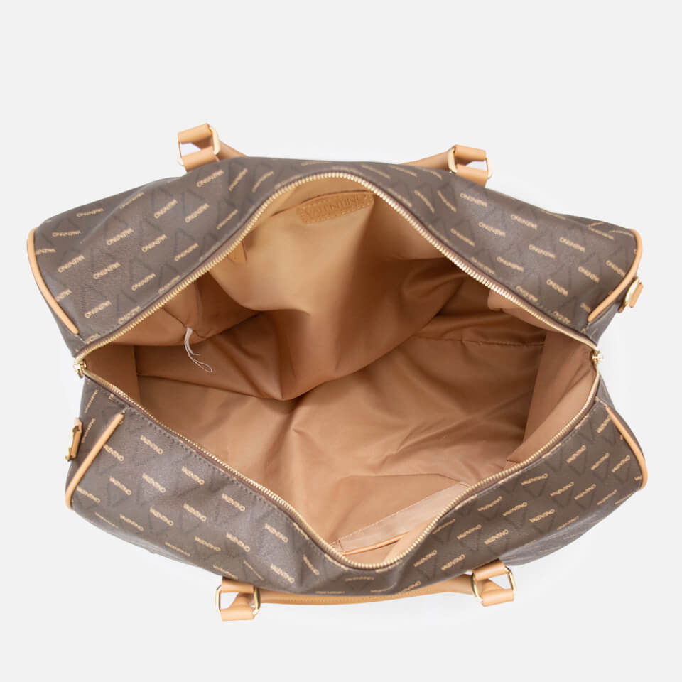 Valentino Liuto Monogram Faux Leather Duffel Bag