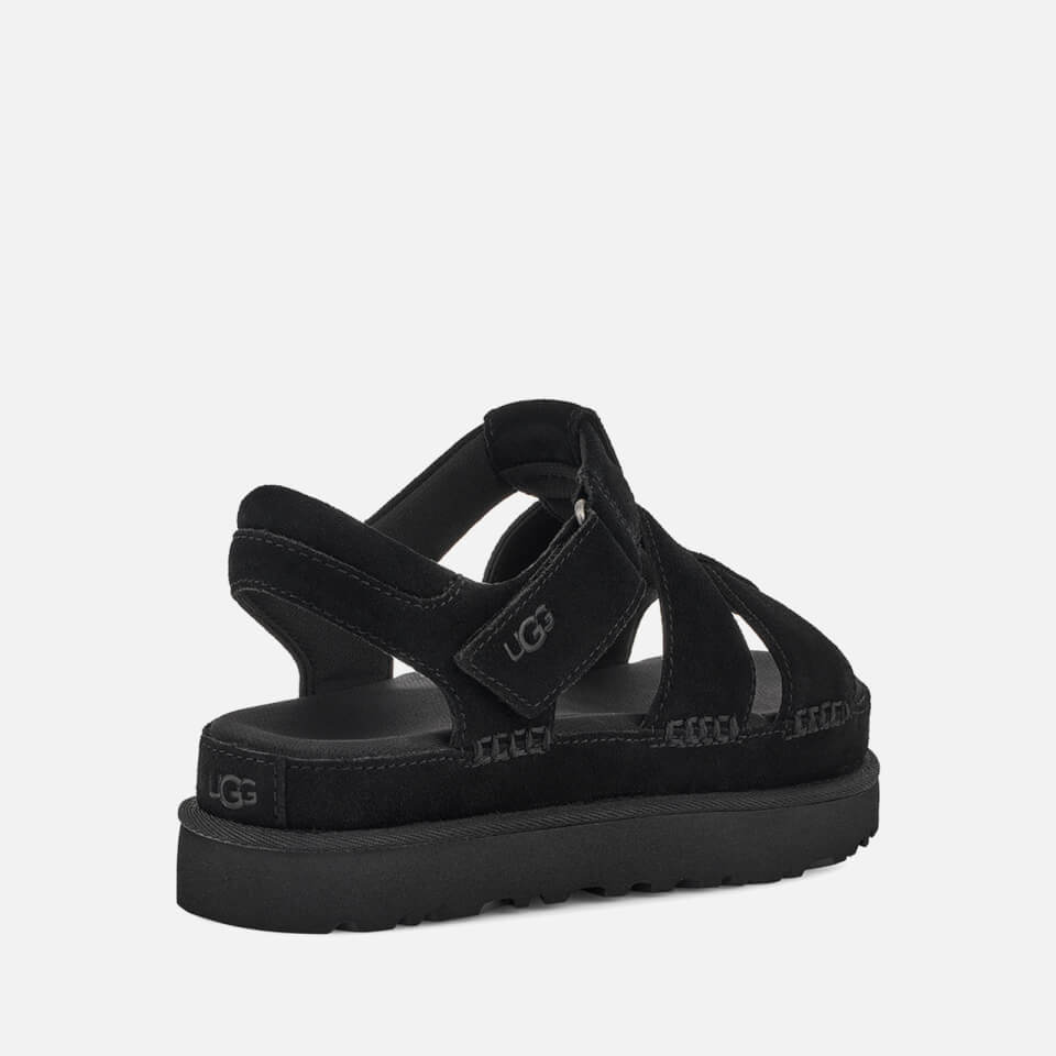 UGG Women's Goldenstar Strap Suede Flatform Sandals