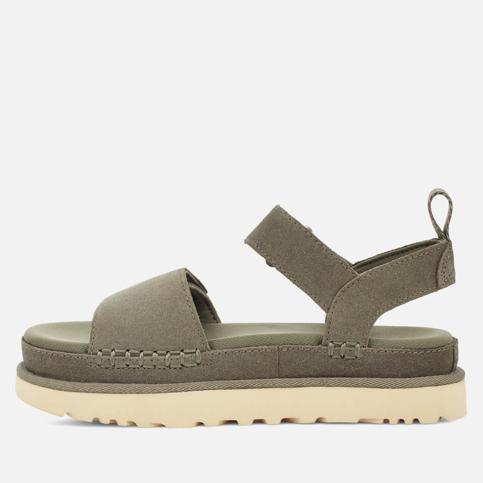 UGG Women's Goldenstar Suede Flatform Sandals
