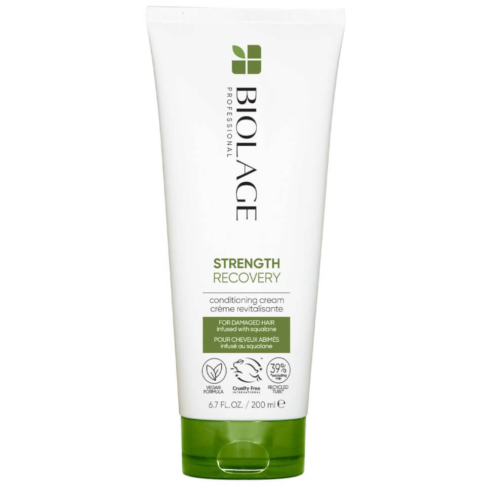 Biolage Professional Strength Recovery Vegan Nourishing Conditioner with Squalane for Damaged Hair 200ml