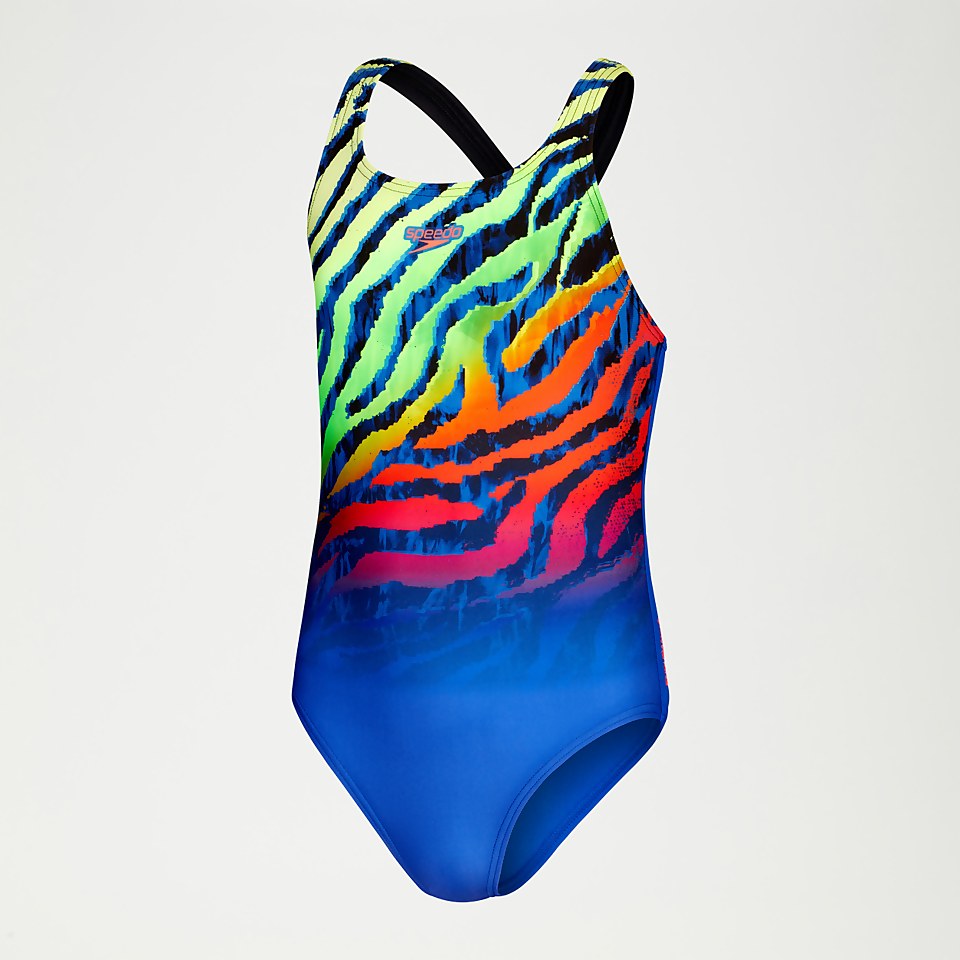 Maillot de bain Fille Medalist bleu/vert