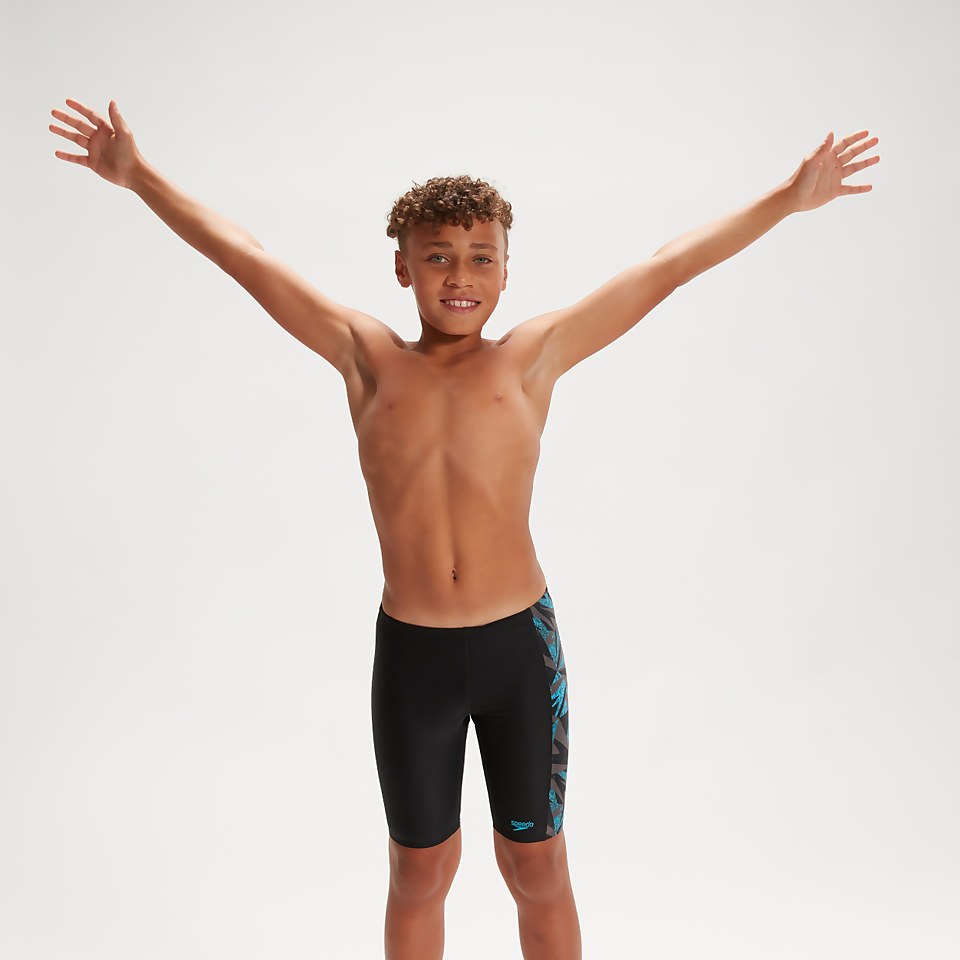 Boys' Hyper Boom Panel Jammer Black/Blue