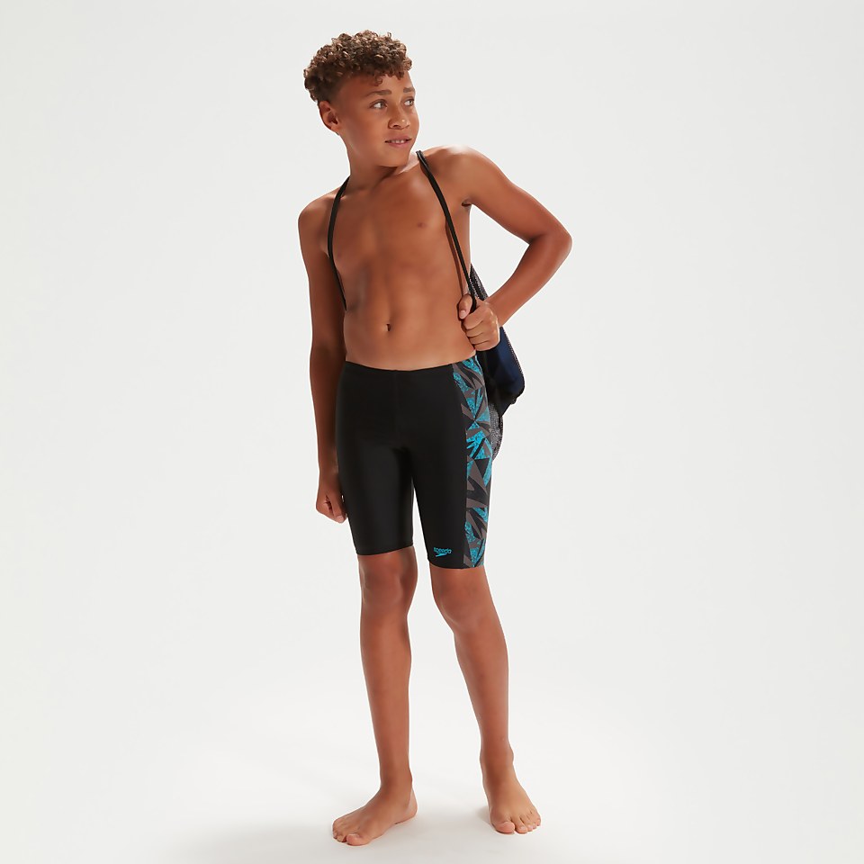 Boys' Hyper Boom Panel Jammer Black/Blue