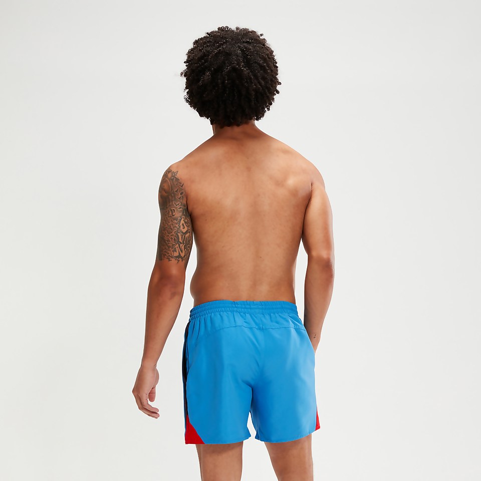 Men's Hyper Boom Splice 16" Swim Shorts Blue/Red