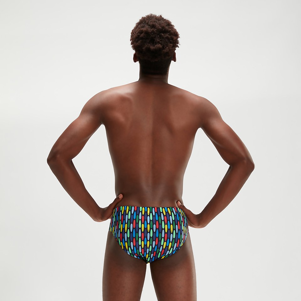 Men's 8cm Club Training Brief Navy/Red