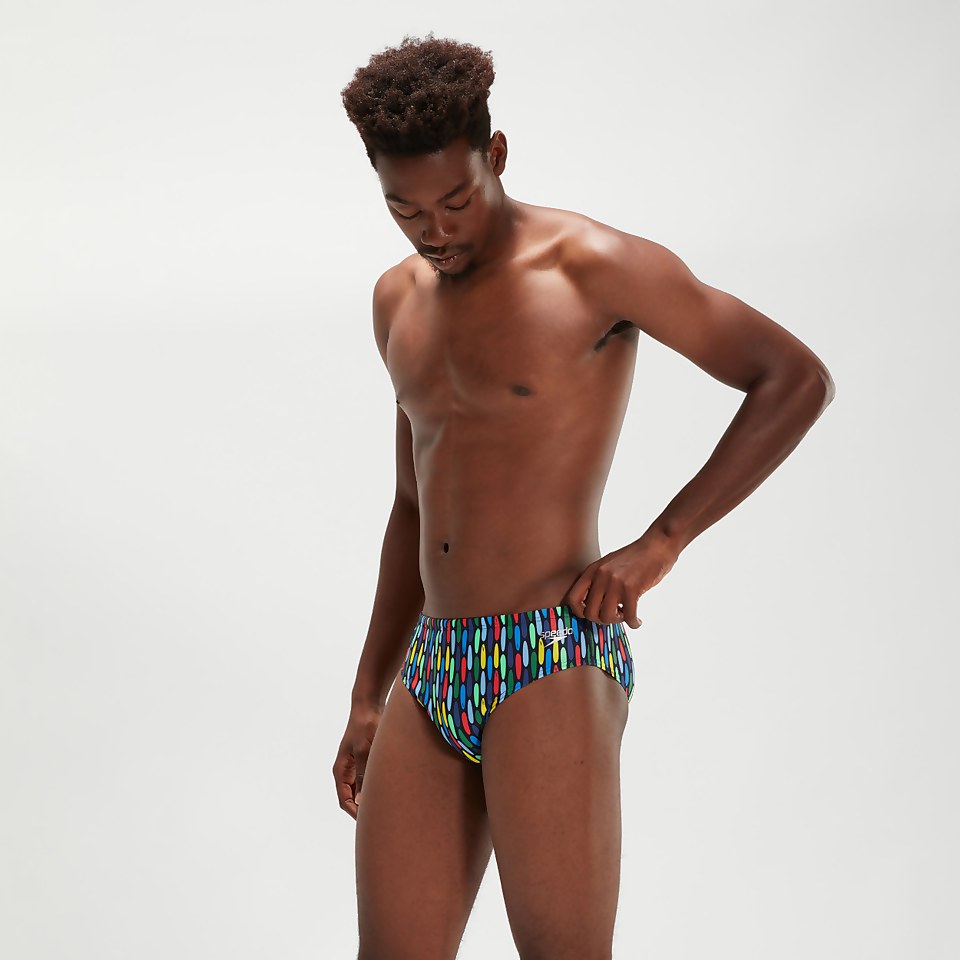 Men's 8cm Club Training Brief Navy/Red