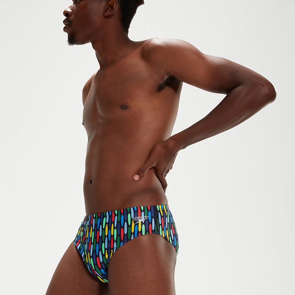 Men's 8cm Club Training Brief Navy/Red