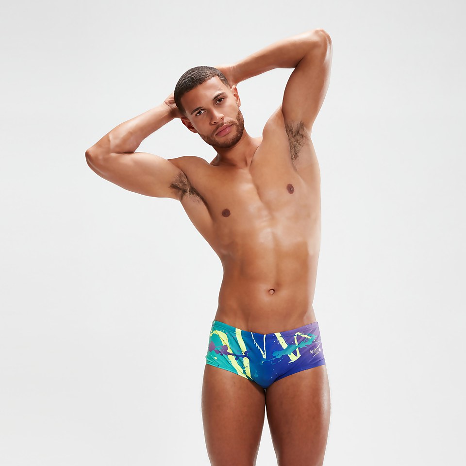 Men's 14cm Club Training Brief Blue/Lilac