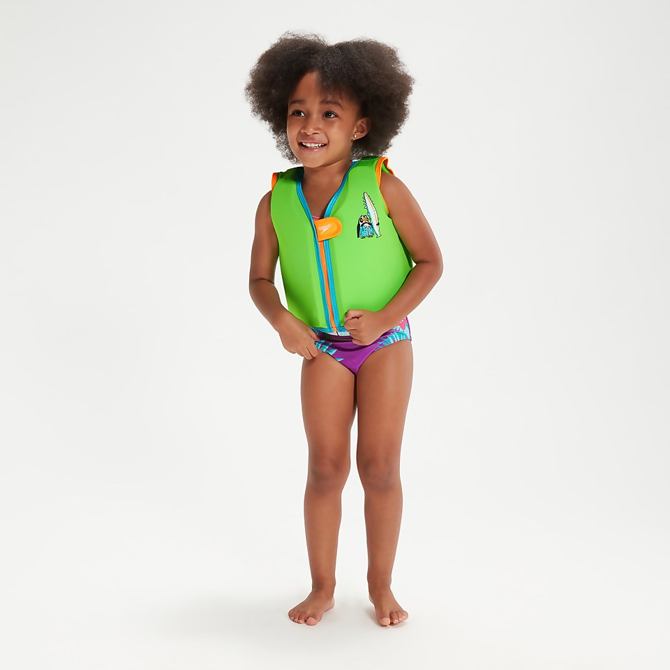 Infant Learn to Swim Chima African Penguin Float Vest Green