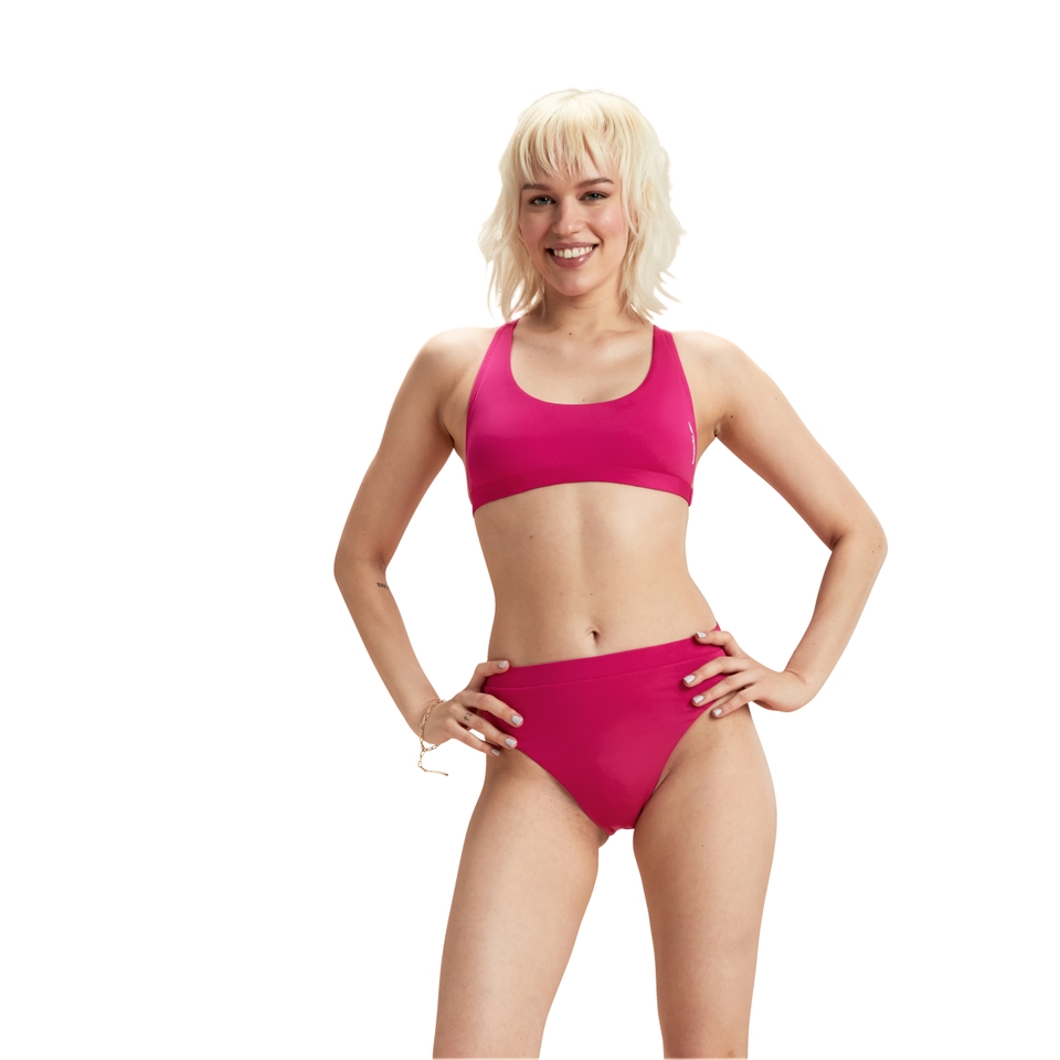 Women's Flu3nte Solid Crop Top Pink