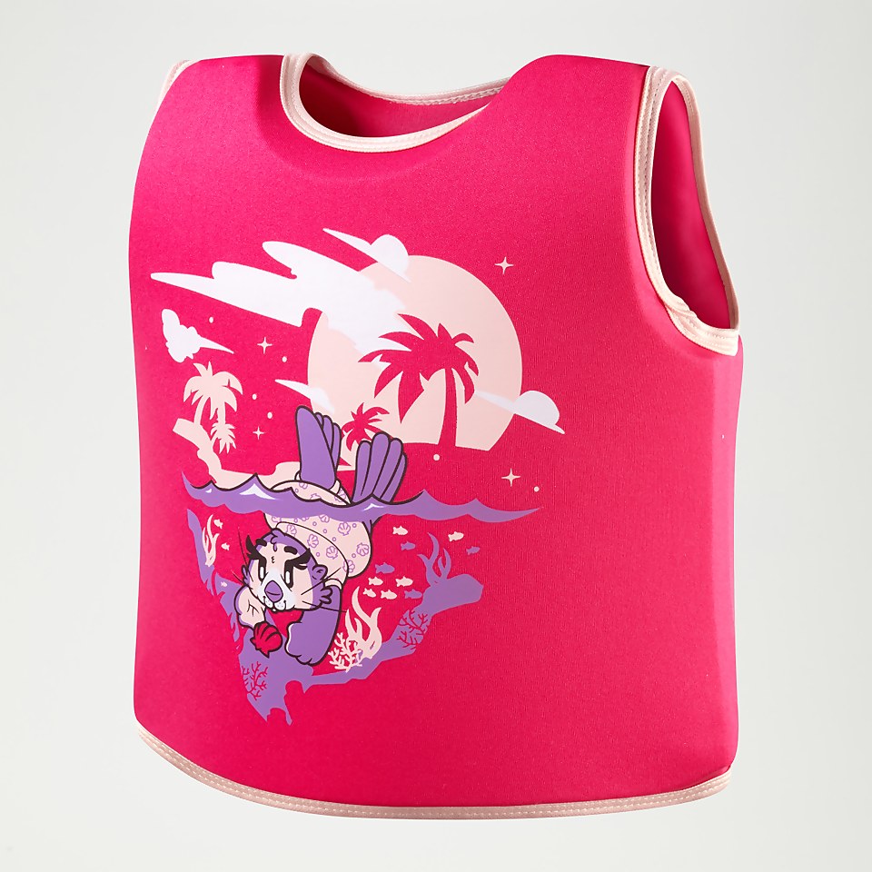 Infant Learn to Swim Aria Sea Otter Float Vest Pink
