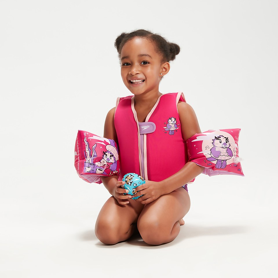 Infant Learn to Swim Aria Sea Otter Float Vest Pink