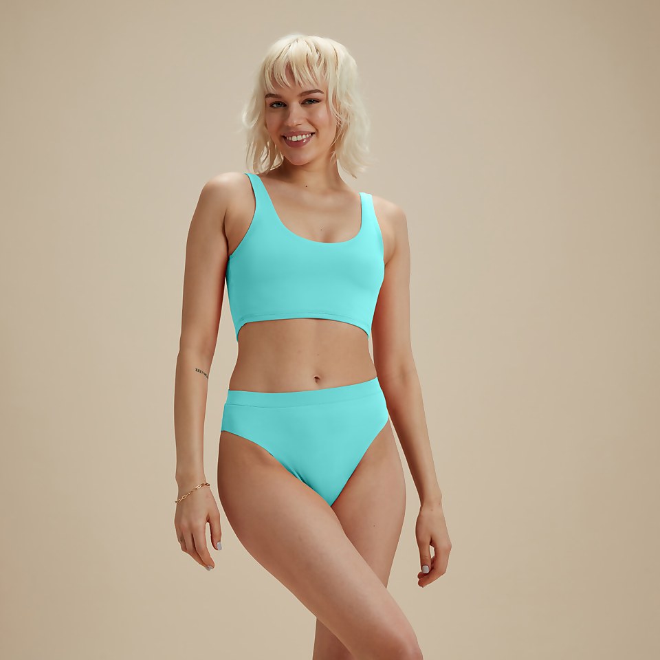 FLU3NTE Multiwear-Bikinioberteil Blau
