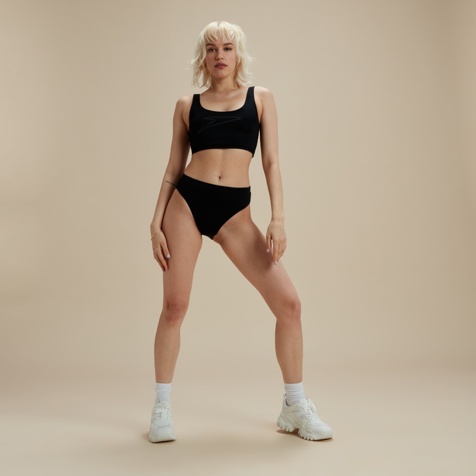 FLU3NTE Bikini Top Black