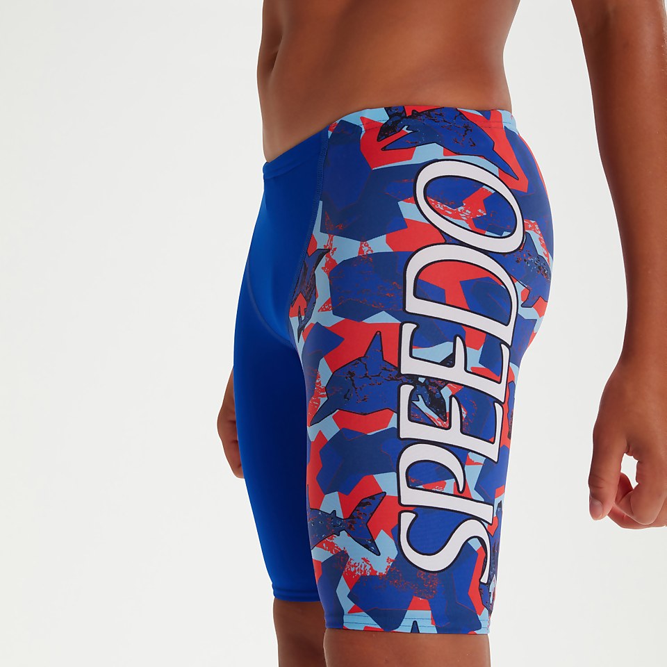 Jammer Garçon Club Training Shark Infested Water bleu/rouge
