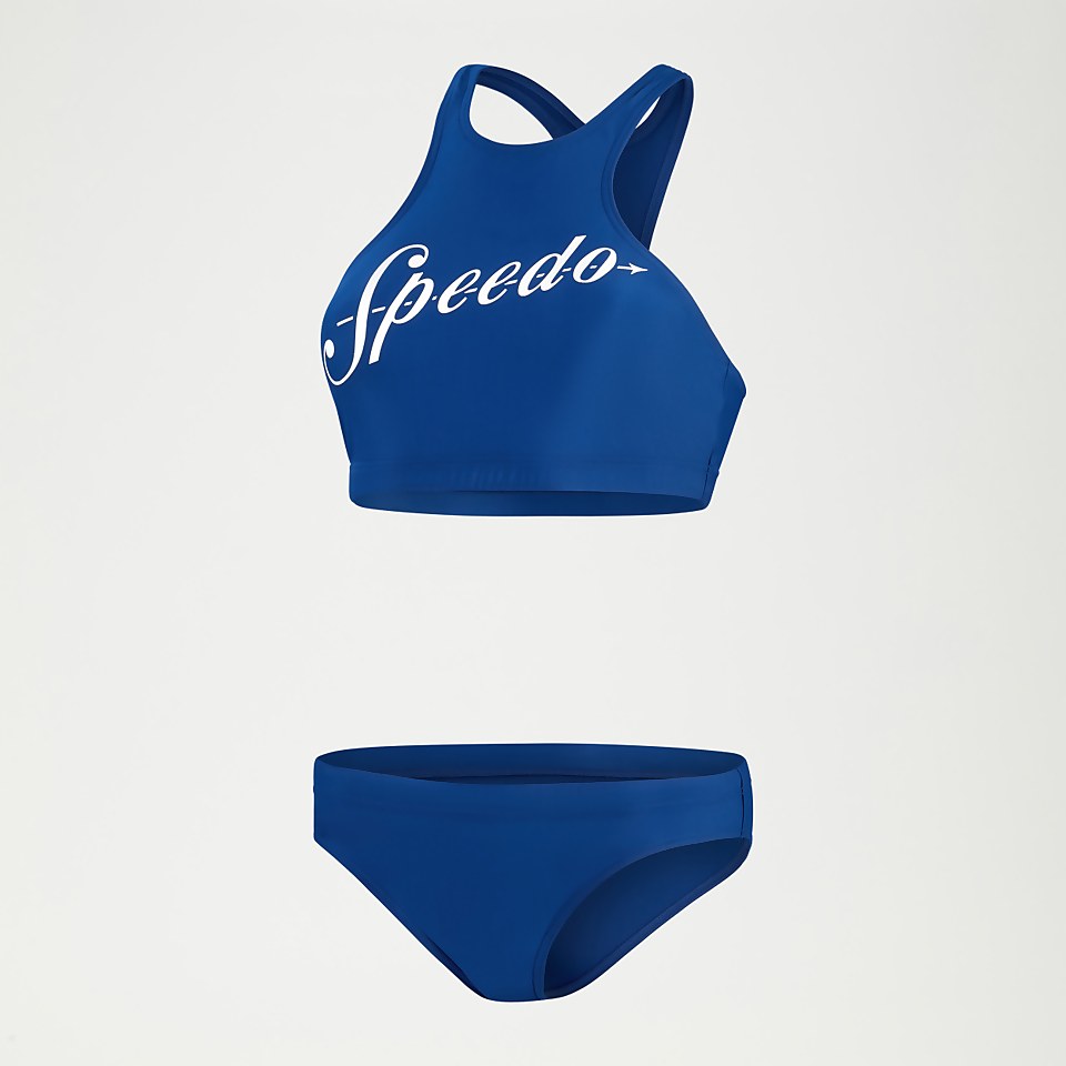 Bikini de volley Femme bleu/blanc
