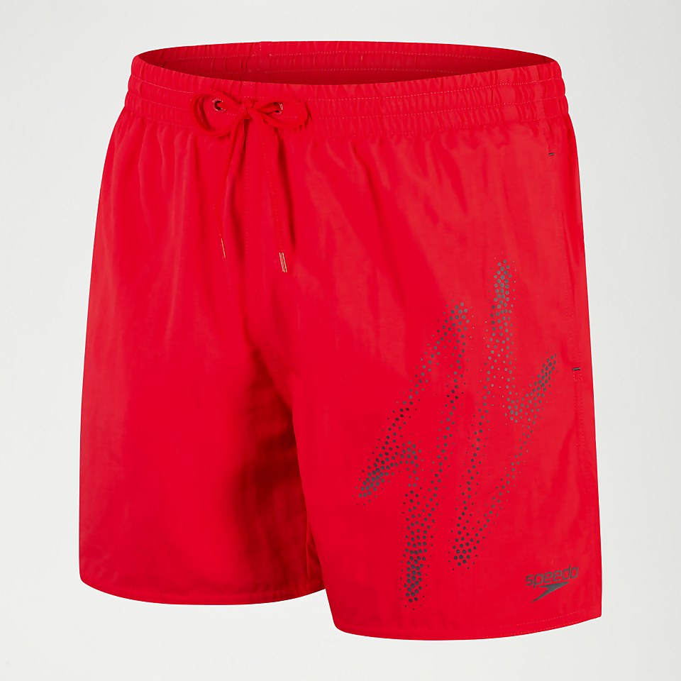 Hyper Boom Logo 40 cm Schwimmshorts für Herren Rot/Grau