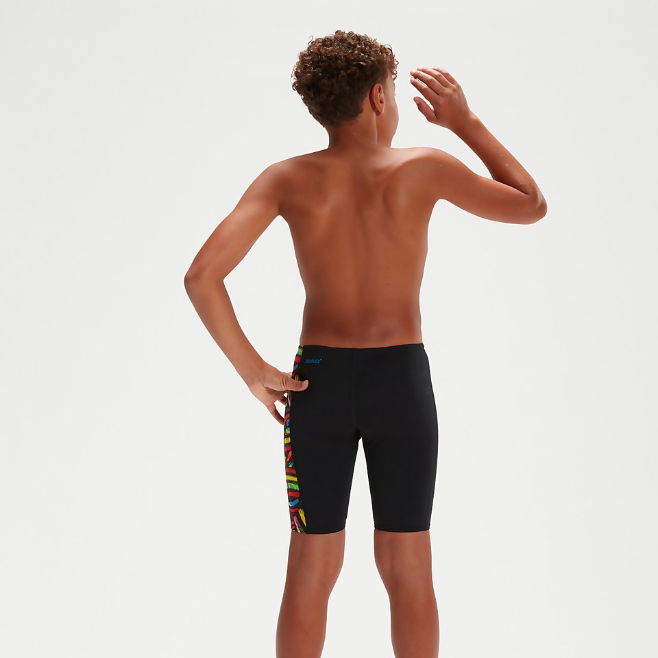 Boys' Panel Jammer Black/Orange