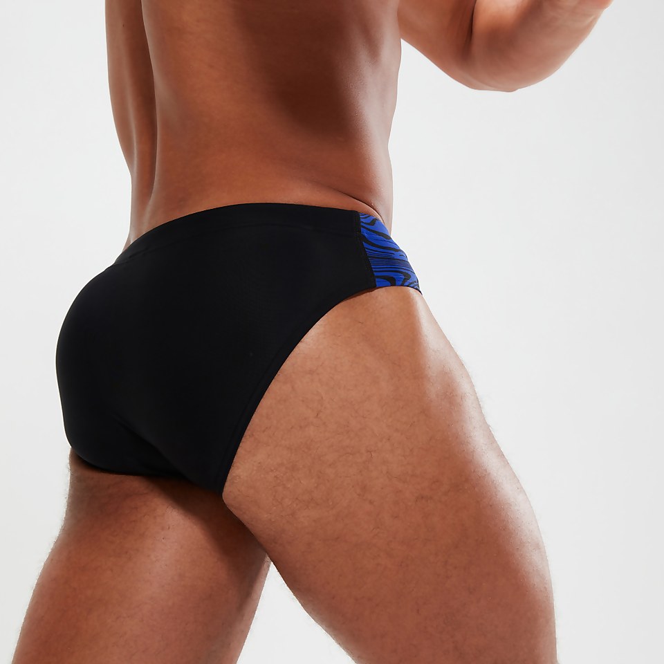 Men's 7cm Club Training Brief Black/Blue