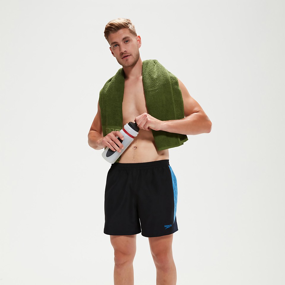 Men's Hyper Boom Splice 16" Swim Shorts Black/Blue