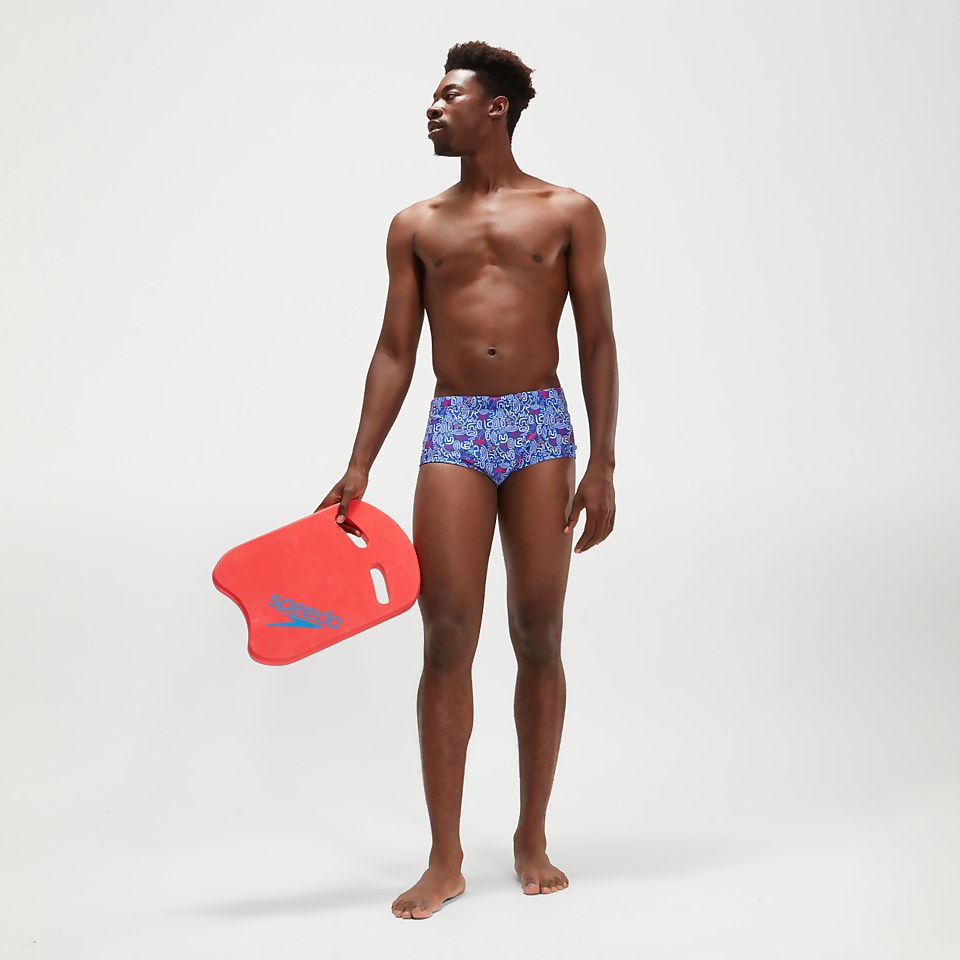 17 cm Club Training Jump Around Badehose für Herren Blau/Pink