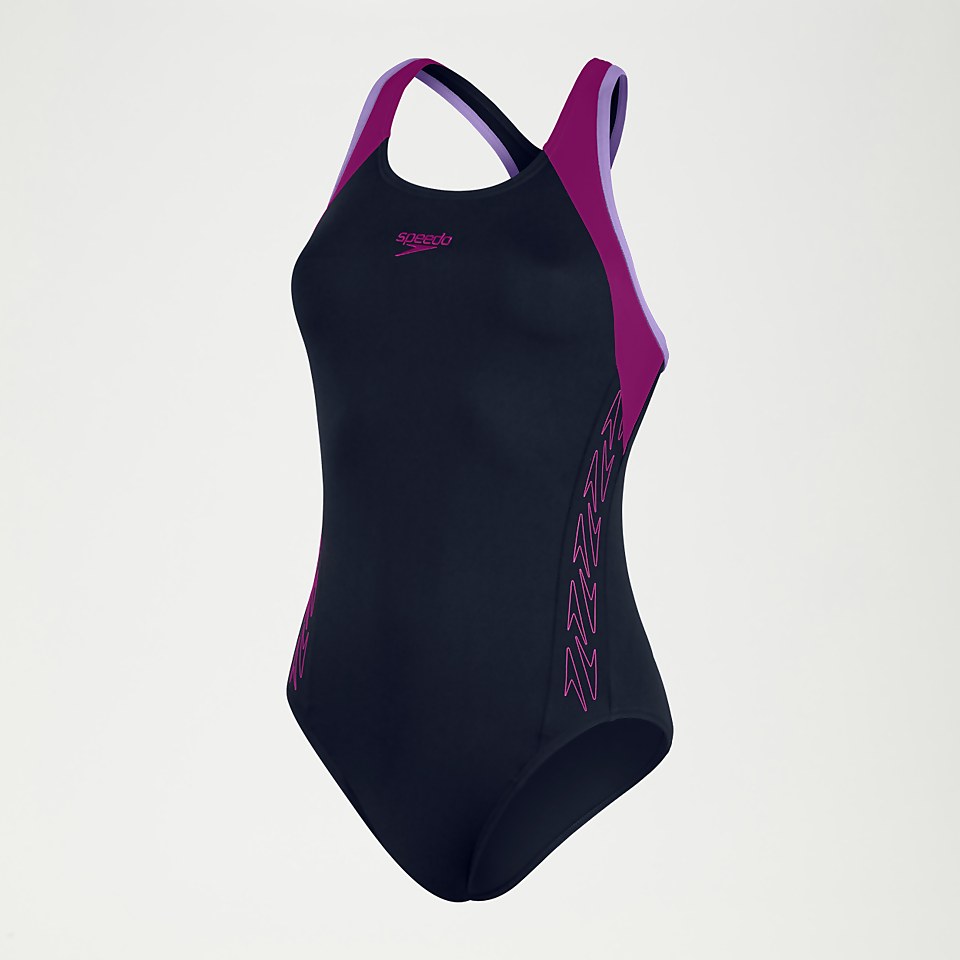 Maillot de bain Femme HyperBoom Flyback bleu marine/baie