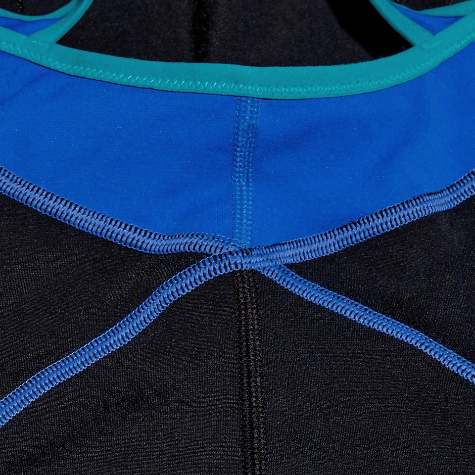 Women's Panel Tankini Black/Blue