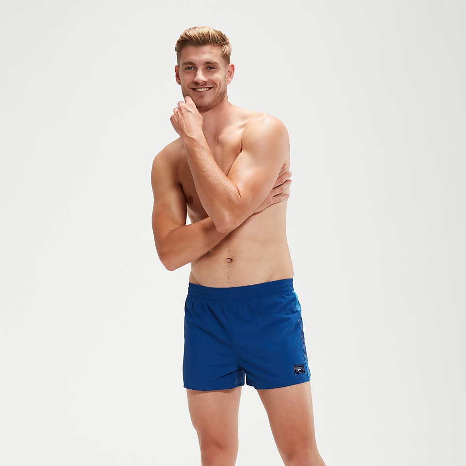 Men's Retro 13" Swim Shorts Blue/Aqua