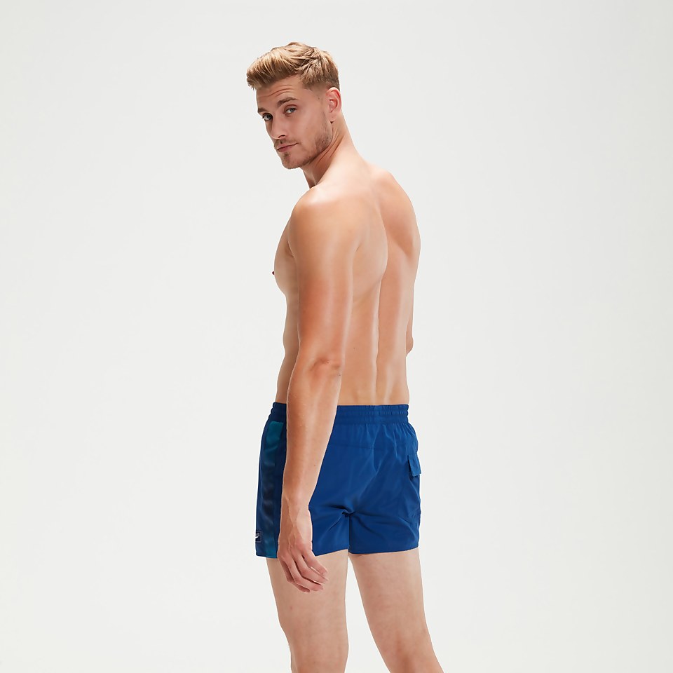 Men's Retro 13" Swim Shorts Blue/Aqua
