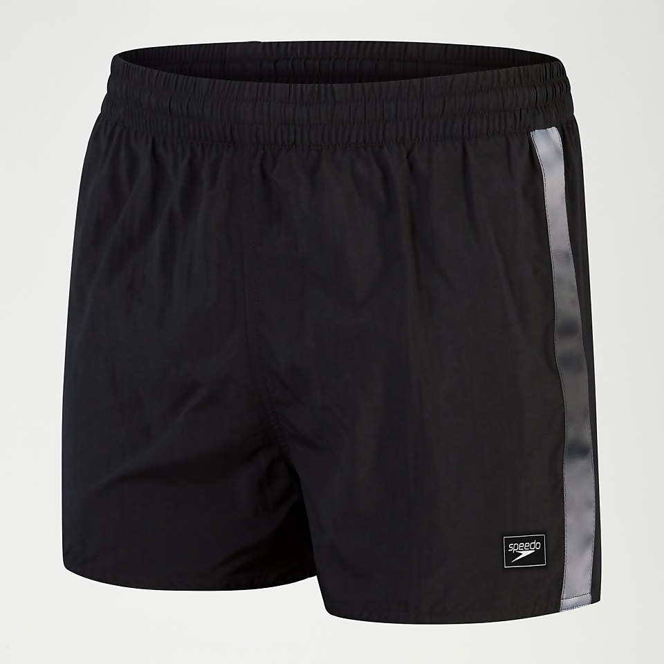 Men's Retro 13" Swim Shorts Black/White