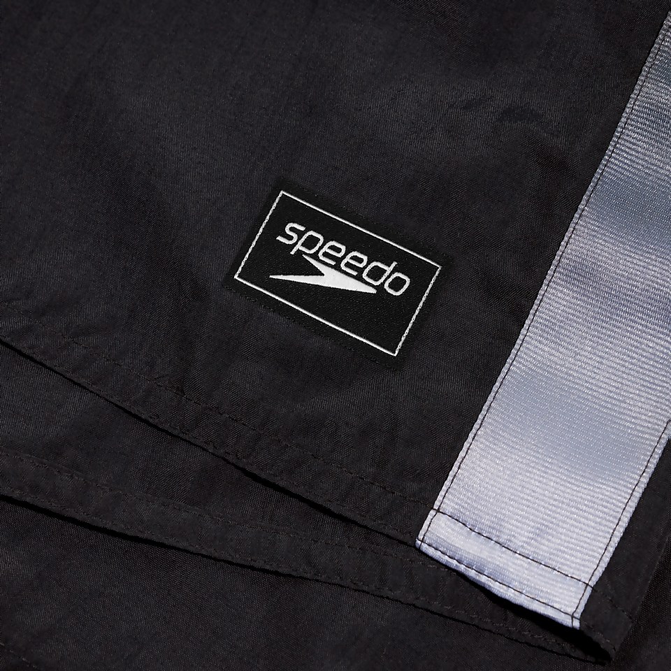 Men's Retro 13" Swim Shorts Black/White