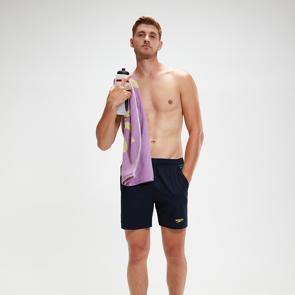 Men's Sport Panel 16" Swim Shorts Navy