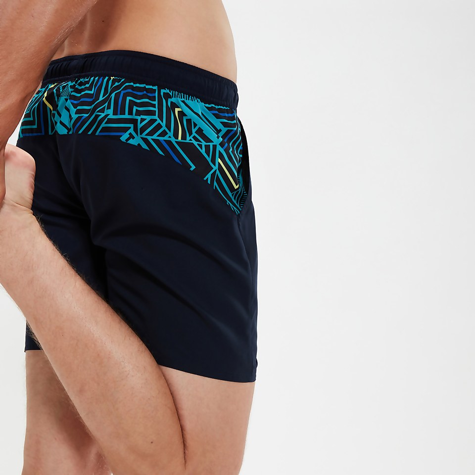 Men's Sport Panel 16" Swim Shorts Navy