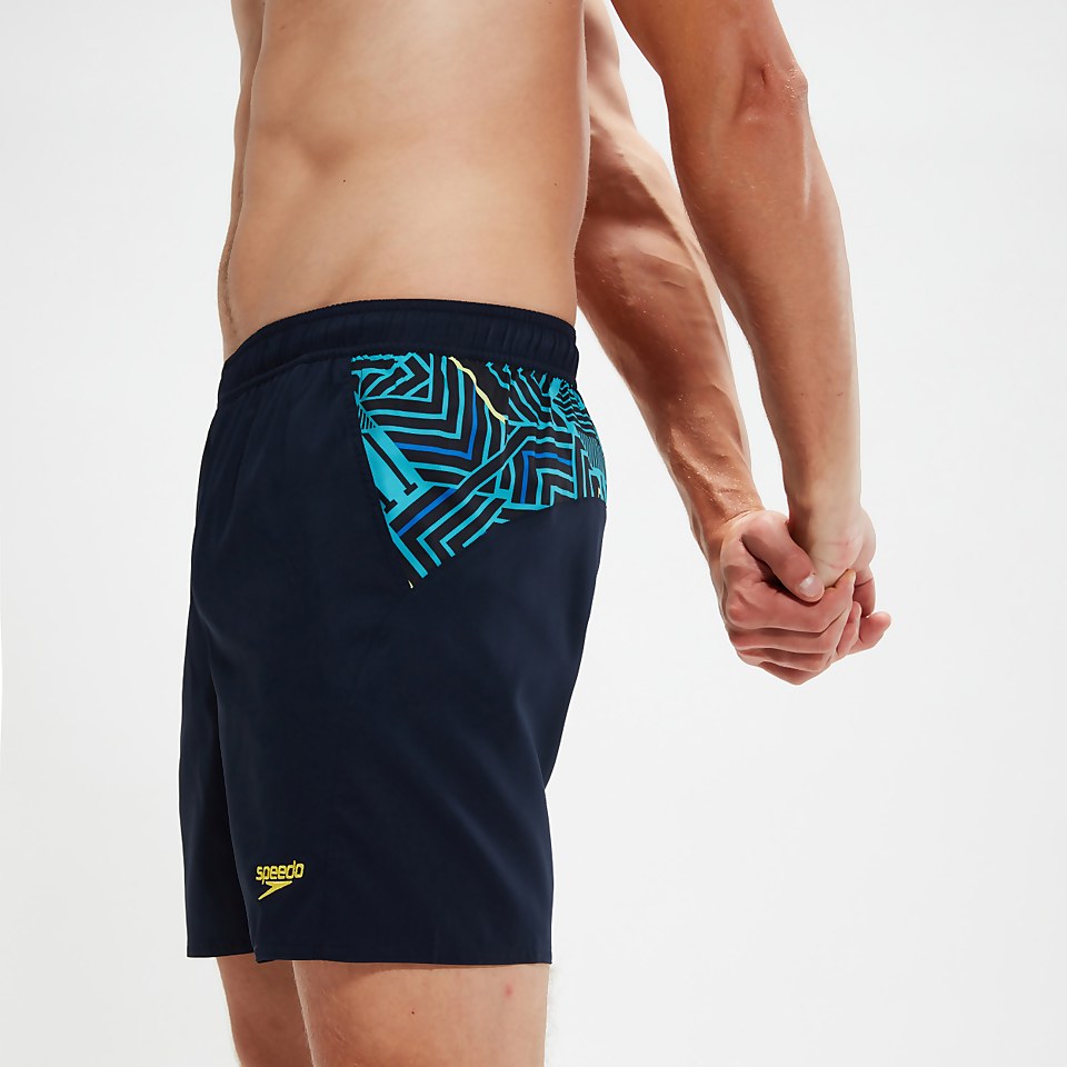 Men's Sport Panel 16" Swim Shorts Navy
