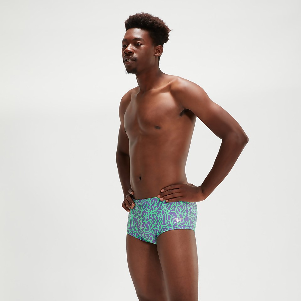 Men's 17cm Club Training Brief Lilac/Green