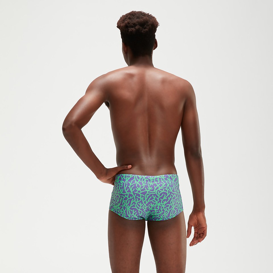 Men's 17cm Club Training Brief Lilac/Green